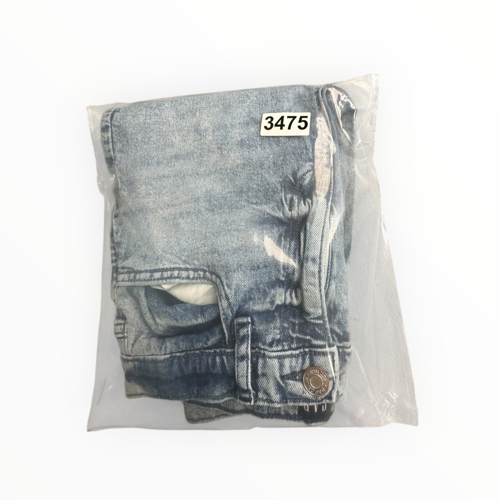 Gap Mom Jean‎ Girls Size 14 Light Blue Acid Wash Distressed High Rise Denim - Picture 12 of 12